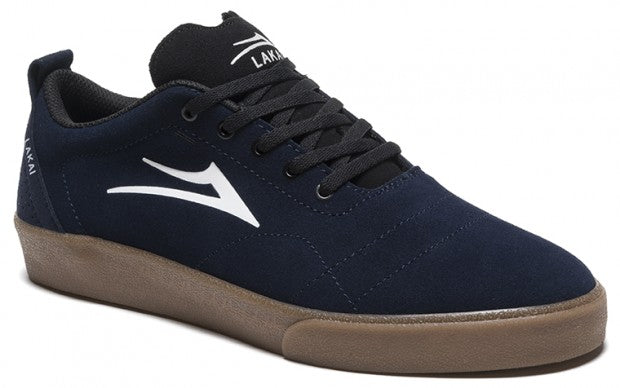 Lakai Shoes Bristol Navy/Gum Suede- Skates USA